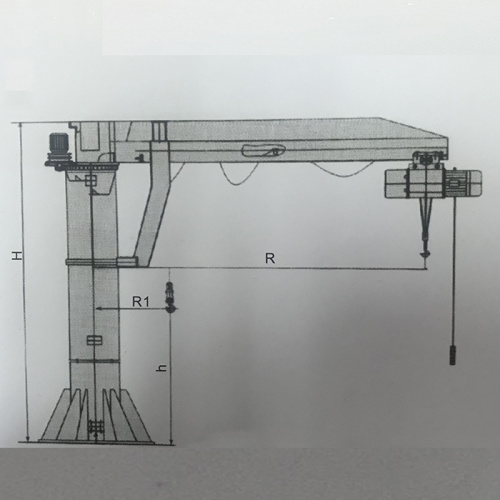 500kg Mag-post ng Jib Crane