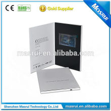 Chinese wholesale 4.3 inch lcd video greeting card / video booklet / lcd video booklet for invitation