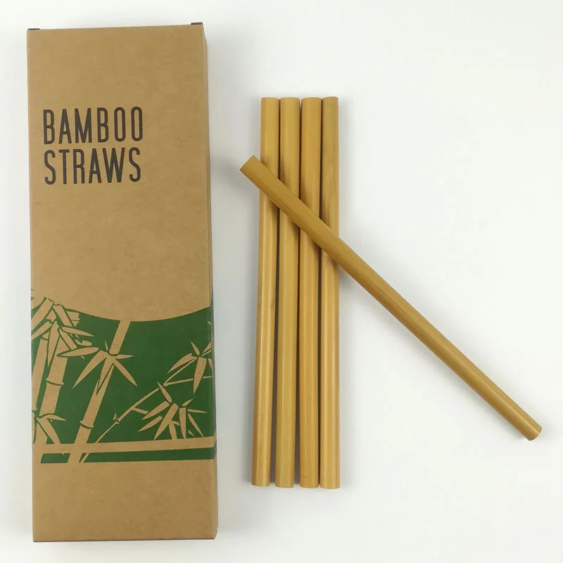 Reusable Biodegradable Eco-Friendly Bamboo Straws