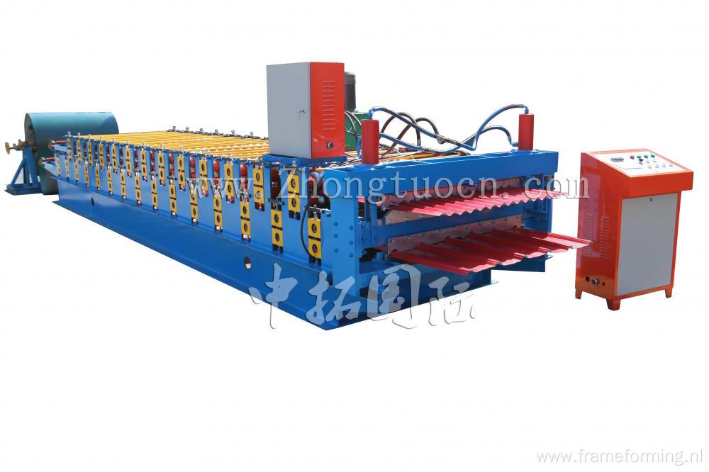 1050 Trapezoid/Corrugated Steel Roofing Sheet Making Machine