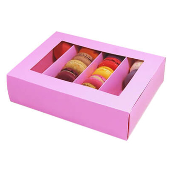 Wholesale Customized paper macaron boxes with divider