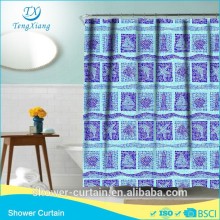 Polyester Material Mosaics Sea Shower Curtain
