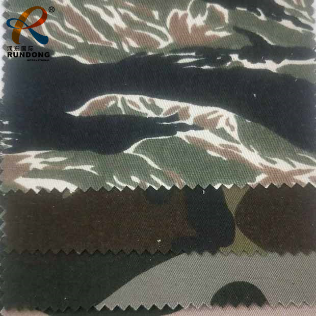 polyester cotton fabric black military camouflage uniform fabric