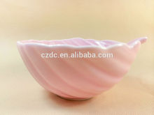 Japanese colorful celadon ceramic rice bowl in unique shape