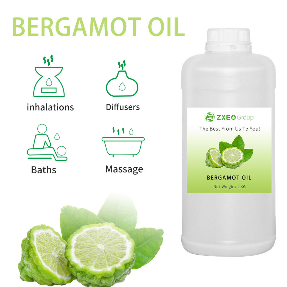 Óleo essencial de bergamota por atacado para difusor 100% de óleo de bergamot orgânico puro para velas de cabelo da pele e fabricação de perfumes