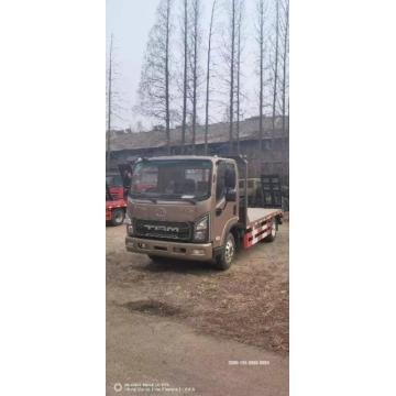 Self loading excavator transport low bed truck
