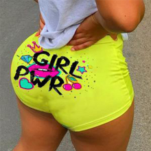 Fashion 2020 Summer Women's Shorts Cute Fitness Shorts For Women Micro Mini Shorts Sexy Snack Candy Shorts Booty Skinny Shorts