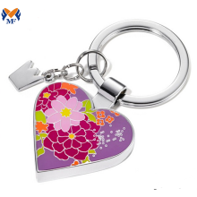 Brand Gift Metal Custom Heart Shaped Keyrings