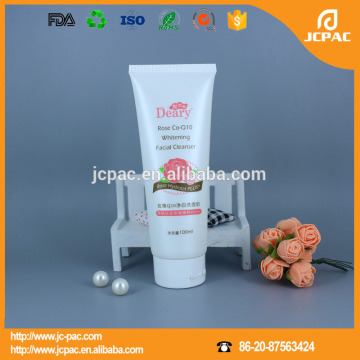 Customized facial cleanser plastic cosmetic tube, Facial Cleanser Cosmetic Container