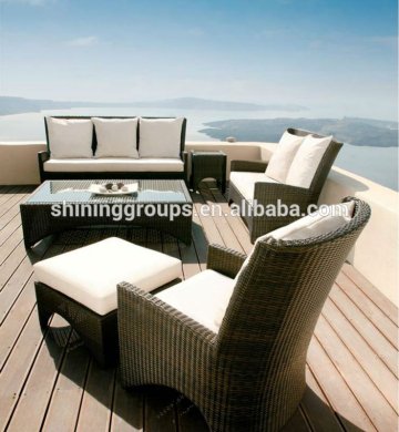 Hotel Patio furniture in rattan/wicker Garden sofa C253