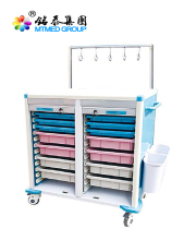 Medical infusion cart trolley
