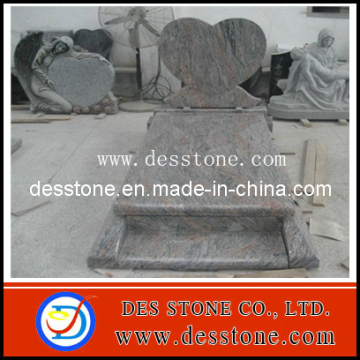 Poland Style Cemetery Granite Gravestone and Tombstone