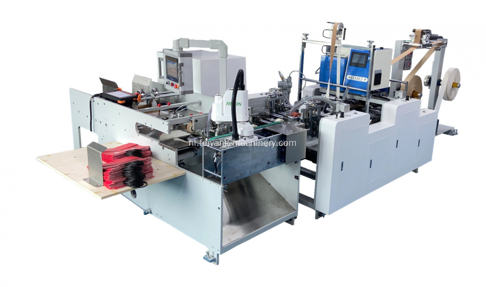 Papieren zak handvat packing machine Prijs