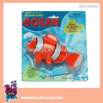 Baby bath toys pull line plastic swimming fish toys