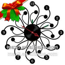 High quality fashion design large diy wall clock 24 hour analog clock