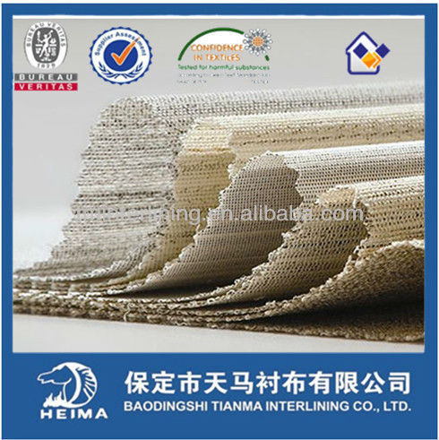 high quality horse hair interlining for suit/bruckram interlining