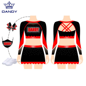 desain terbaru Seragam Cheerleader sublimasi yang nyaman