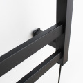 Matte Black Electric Hardwired Heated Towel Rack