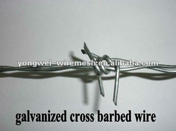 4 barbed points double strand barbed wire