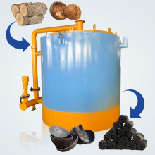 How to Make Large Pine-Kay Heat Palm Biochar Wood Sticks for Mobile Furnace