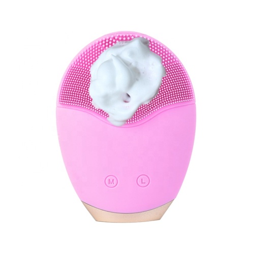 Electric Facial Cleansing Silicone Brush Ultrasonic Cleaner