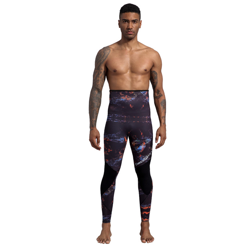 Zweiteiliger Camo-Neoprenanzug aus Muschel Seaskin Two Pieces Camo Wetsuit