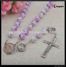 8mm glass round beads Lady rosary,designer rosary beads