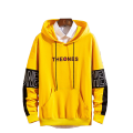 Fashion polyester cotton hooded sweatshirt for men