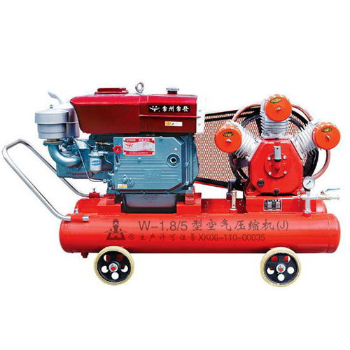 Portable W1.8/5 diesel air compressor for mining