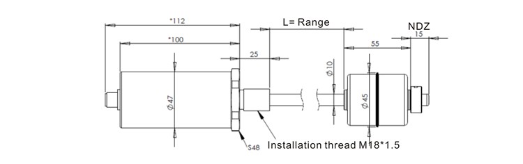 GLT621 4-20mA flytande magnetostriktiv nivåsändare