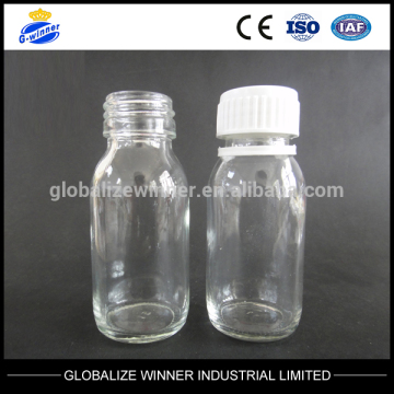 60ml Clear Glass Bottles for Syrup DIN PP28mm