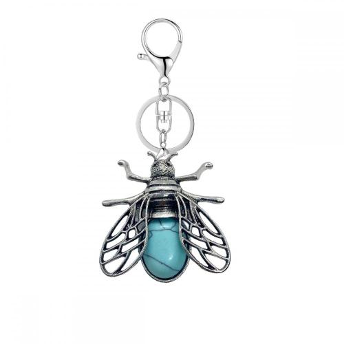 Unique fly molding jewel keychain