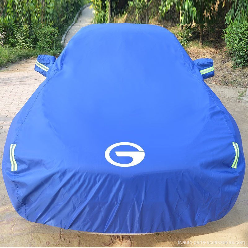 Yumuşak polyester kumaş tam boyutlu araba kapağı otomobil