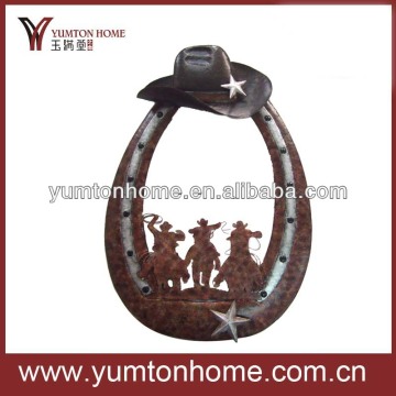 Metal cowboy wall art/ home decoration