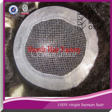 Indian men hair toupee wig,fish net toupee,hair piece for black men
