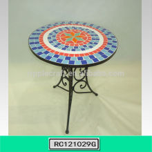 Beautiful Mosaic Garden Round Table Outdoor Mosaic Bistro Set