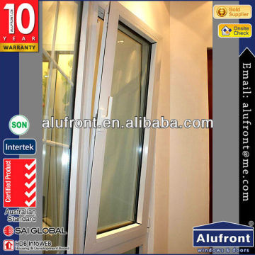 Aluminium Side Hung Window in poeder coating white
