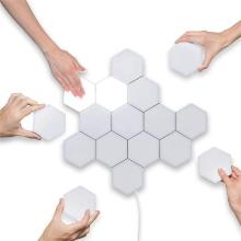 5Pcs Quantum Lamp LED Hexagonal Touch Sensitive Night Lamp Magnetic Wall Fixture Home Decor