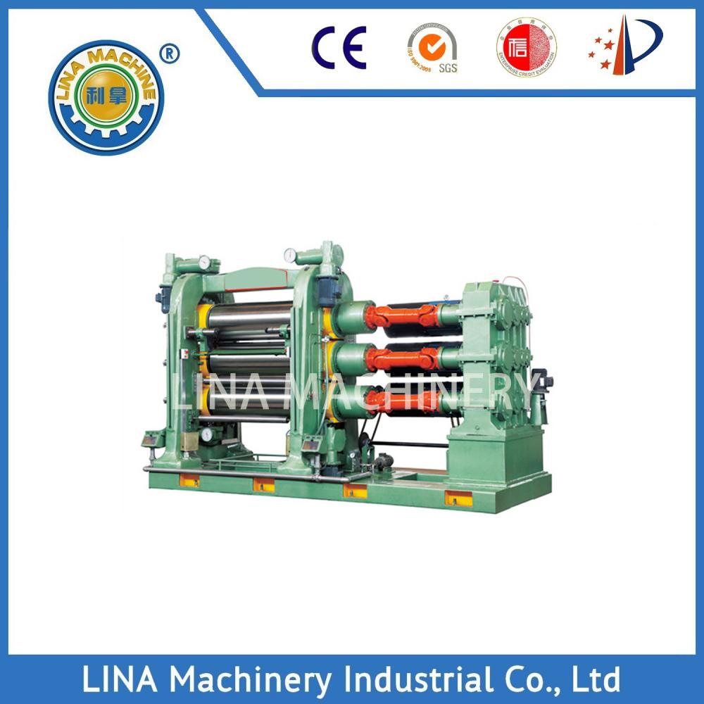 Linha de máquina de calandra de três rolos