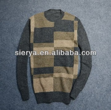 100%lambswool men's regular neck pullover