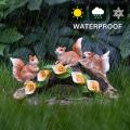 Garden Squirrel Statues Solar Light