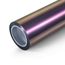 Attractive Purple Chameleon Car Wrap