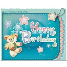 happy birthday invitation greeting card design With Gold Foil Stamp
