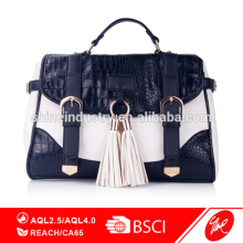 Office Lady Crocodile PU Satchel Bag