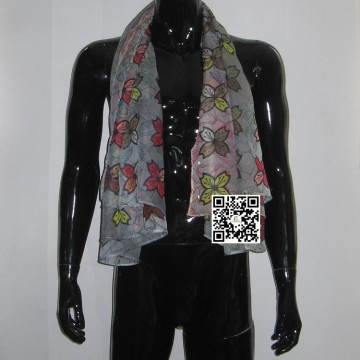 wholesale Guangzhou factory fashionable 100% polyester scarves shawls