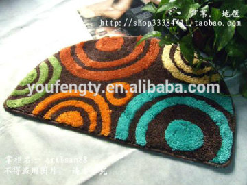 Luxury polyester microfiber bath rug