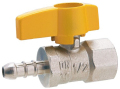 Mannelijke vrouwelijke lever Nickel Plated Messing Gas Ball Valve