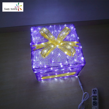 Hot sale fancy gift boxes decorative christmas led gift boxes with cheap price