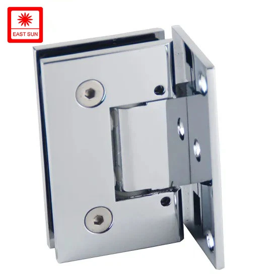 Hot Designs Adjustable Heavy Duty Hardware Wall to Glass Stainless Steel Shower Glass Hinge (ASH-205B)