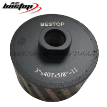 3\" x 1-5/8\" Resin-Filled Zero Tolerance Drum Wheel